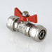Кран шар. под обжим, рукоятка бабочка 16 VT.343.N.1616 VALTEC