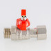 Кран шаровой для подключения  манометра, 1/2"нар -1/2"вн. VT.806.N.0404 VALTEC