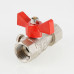 Кран шаровой для подключения  манометра, 1/2"вн. -1/2"вн. VT.807.N.0404 VALTEC