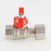 Кран шаровой для подключения  манометра, 1/2"вн. -1/2"вн. VT.807.N.0404 VALTEC
