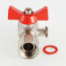 Кран шаровой для подключения  манометра, 1/2"вн. -1/2"вн. VT.807.N.0404 VALTEC