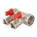 Коллектор с отсекающими кранами, 1"х2 вых. Евроконус 3/4 VTc.580.NE.0602 VALTEC Коллектор с отсекающими кранами, 1"х2 вых. Евроконус 3/4 VTc.580.NE.0602 VALTEC