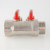 Коллектор с отсекающими кранами, 1"х2 вых. Евроконус 3/4 VTc.580.NE.0602 VALTEC