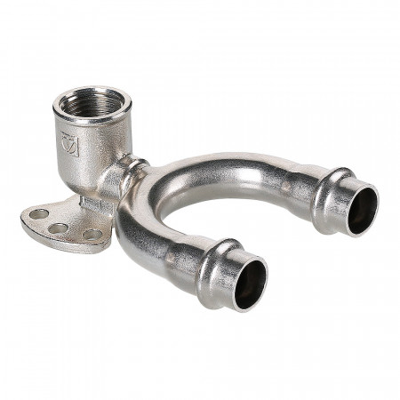Водорозетка проходная нерж. сталь 15х1/2" VTi.954.DI.150415 VALTEC