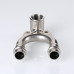 Водорозетка проходная нерж. сталь 15х1/2" VTi.954.DI.150415 VALTEC