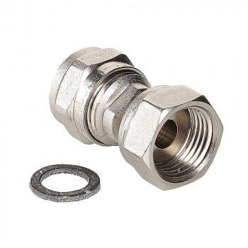Соединитель обжимной с накидной гайкой 16х1/2" VTm.322.N.001604