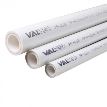 ТРУБА PP- ALUX, арм. алюминием, PN 25, 20 MM (белый, по 2м) VTp.700.AL25.20.02