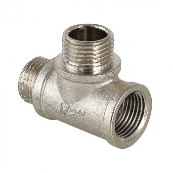 Тройник с двумя переходами на нар. р. 1/2" вн.-нар.-нар. VTr.133.N.0004