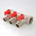 Коллектор с отсекающими кранами, 1"х2 вых. 1/2" нар. VTc.580.N.0602 VALTEC