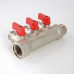 Коллектор с отсекающими кранами, 1"х2 вых. 1/2" нар. VTc.580.N.0602 VALTEC
